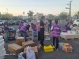 ["Israelis and Palestinians.. volunteering and donating aid to Gaza]